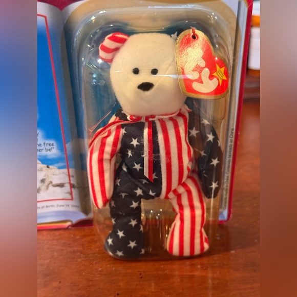 RETIRED TY Spangle the Bear International BearsII McDonalds 1999 Tag Errors NIB - Picture 8 of 9